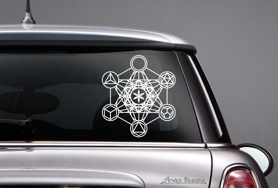 Metatron's Cube Platonic Solids, Sacred Geometry Symbol, Vinyl CAR ...
