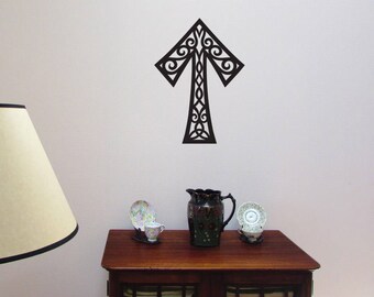 Tyr Rune Vinyl WALL ART, Viking Decal, Warrior Rune, Pagan Norse Asatru