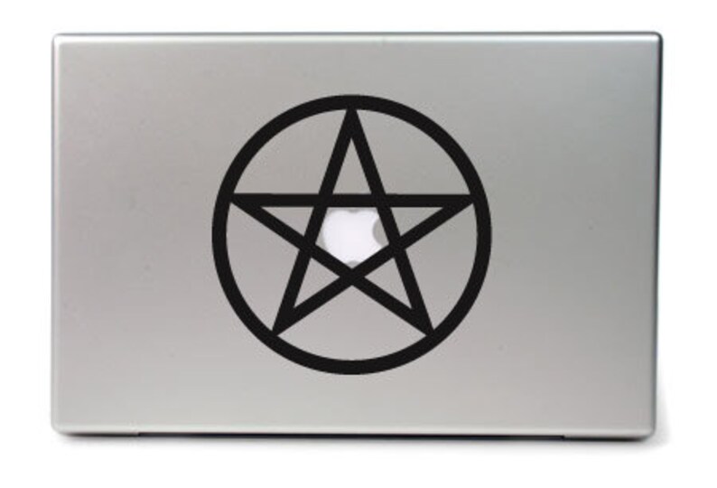 Pentagram WALL DECAL, Pagan Wiccan Wall Art, Simbolo della strega, Pentacolo immagine 3