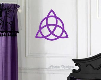 Dreiheit Knoten WALL KUNST Vinyl Aufkleber, Triquetra Aufkleber, heidnisches Wicca keltisches Dekor