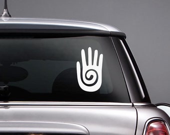 Heilendes Handsymbol Vinyl-Autoaufkleber Reiki Hopi Schutzaufkleber