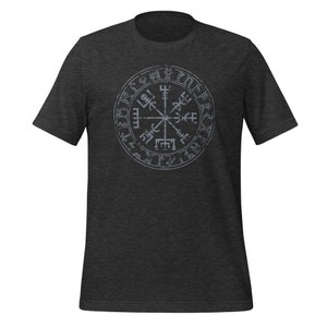 Vegvisir Rune Circle T-shirt, Viking Clothing, Norse Mythology, Pagan ...