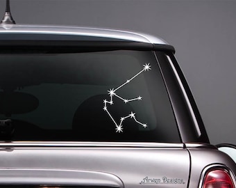 Zodiac Constellation DECAL, Choose your Star Sign, Personalized Horoscope Sticker, Astrology Symbol