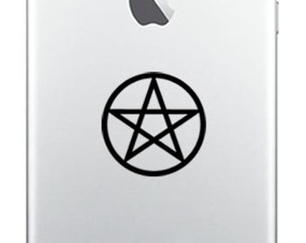 MINI Decals! Set of 5 Pentagram Vinyl CAR DECAL Pagan Wiccan Sticker