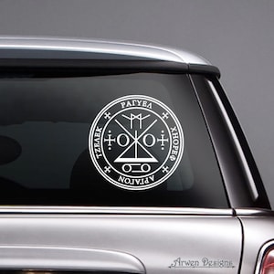 Archangel Raziel Sigil Vinyl CAR DECAL, Angel Symbol Mystic Seal, Intuition and Knowledge