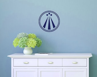Awen Symbol Druid Celtic Vinyl WALL ART Pagan Neo-Druid Decal