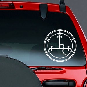 Lilith Sigil Vinyl CAR DECAL Occult, Wiccan Witch, Goddess Symbol