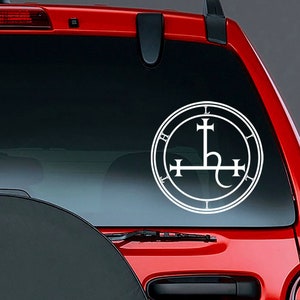 Lilith Sigil Vinyl CAR DECAL Occult, Wiccan Witch, Goddess Symbol