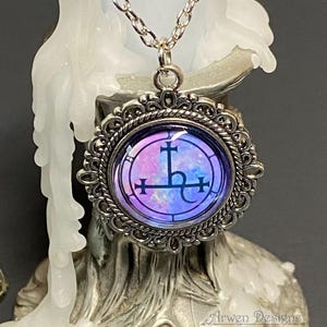 Lilith Necklace, Sigil of Lilith, Witch Pendant, Wiccan Jewelry, Goddess Pendant, Occult Necklace, Handmade Pagan Gifts