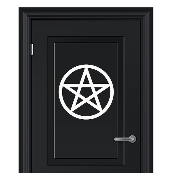 Pentagram WALL DECAL, Pagan Wiccan Wall Art, Witch symbol, Pentacle