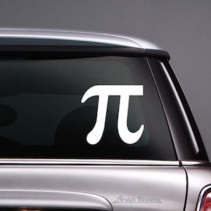 Pi AUFKLEBER, Mathe-Symbol Vinyl-Autoaufkleber, Heilige Geometrie Aufkleber, Pi Day, griechisches Alphabet