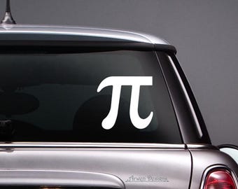 Pi AUFKLEBER, Mathe-Symbol Vinyl-Autoaufkleber, Heilige Geometrie Aufkleber, Pi Day, griechisches Alphabet