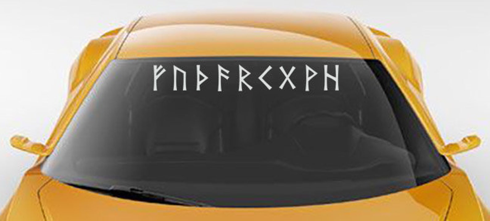 Runes Vinyl CAR DECAL Set of 24 Runes Elder Futhark Viking Etsy