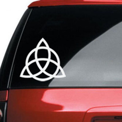 Triquetra Vinyl CAR DECAL Pagan Wiccan New Age Celtic Art Etsy