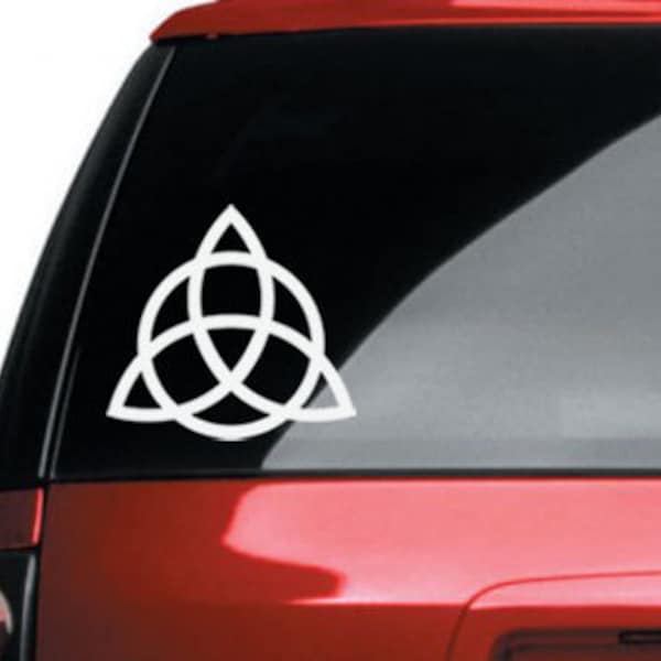 Triquetra Vinyl CAR DECAL Pagan Wiccan New Age Celtic Art