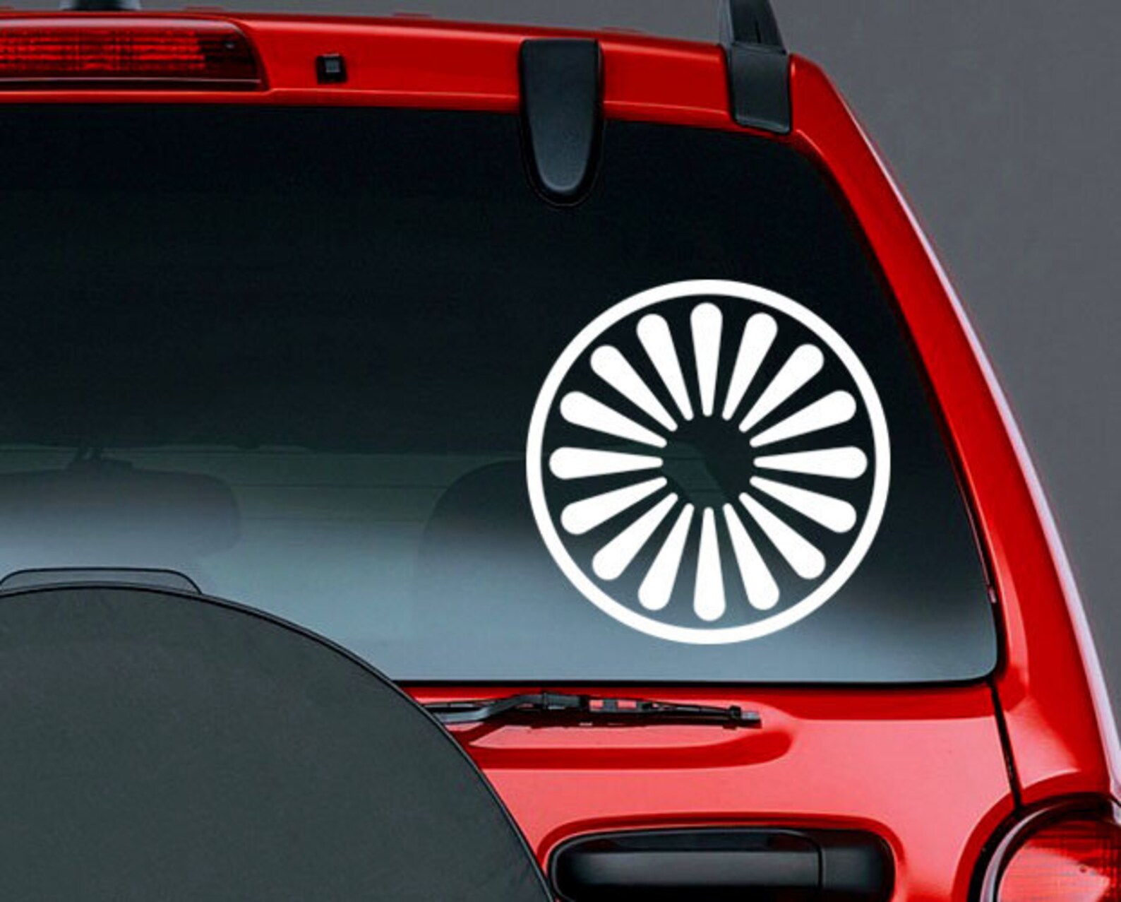 Romani Symbol Roma Flag Gypsy CAR DECAL Vinyl Sticker Sacred - Etsy