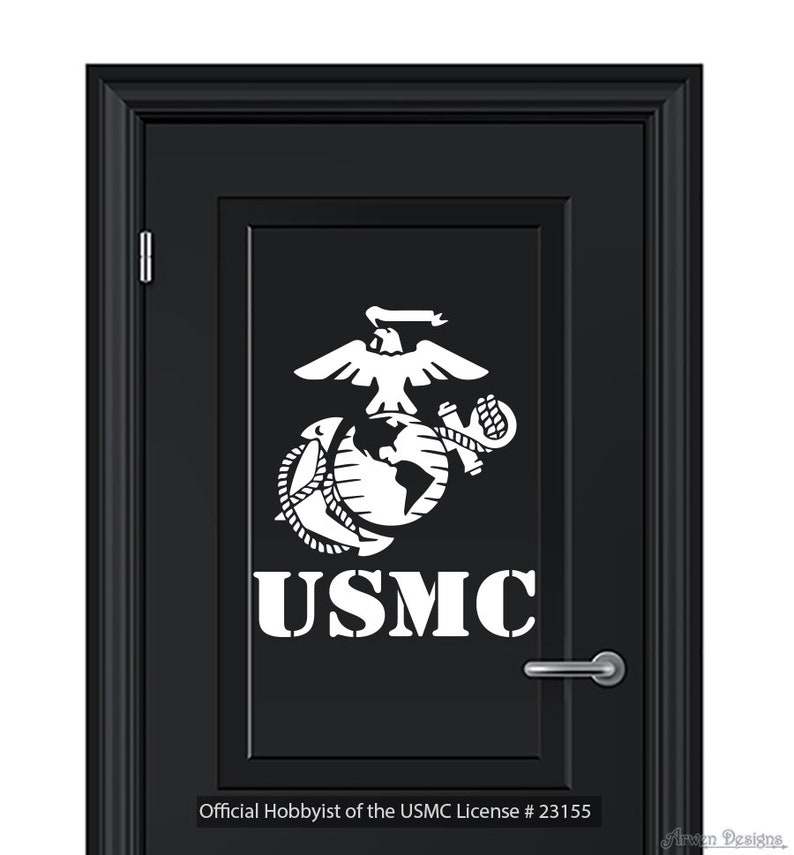 USMC Marines EGA Logo, Vinyl Wall Art, Eagle Globe Anchor, Marine Corps ...