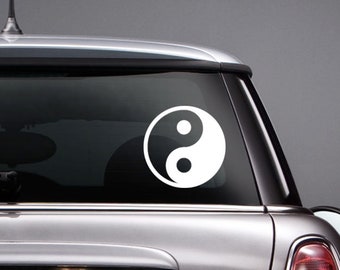 Yin Yang CAR DECAL Chinese Symbol Meditation New Age Zen Sticker