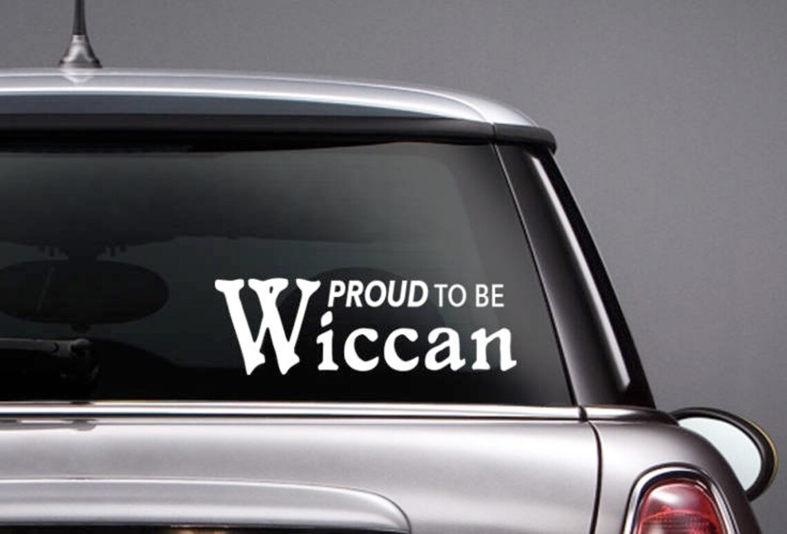 Wiccan Proud Vinyl CAR DECAL Pagan Wiccan Pride Sticker Etsy