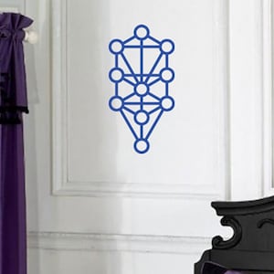 Sephiroth Tree of Life, Kabbalah WALL DECAL, Sacred Geometry Sticker