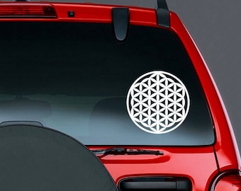 Flower of Life Sacred Geometry Symbol Vinyl CAR DECAL New Age Sticker