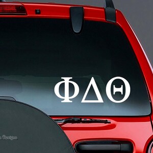 Griechischer Buchstaben-AUFKLEBER, drei 3 Buchstaben - Sie wählen! - Benutzerdefinierte Sorority Aufkleber, Bruderschaft Aufkleber, College Decor