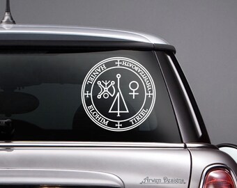 Archangel Haniel Sigil Vinyl CAR DECAL Angel Symbol Mystic Seal - Etsy