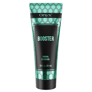 Onyx Booster Tanning Accelerator for Tanning Beds | Indoor and Outdoor Tanning Lotion Bronzer-Free Hydrating Formula with Tattoo Protection