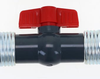 Gas Mask Hose Connector with Shut Off Valve (Various Options)