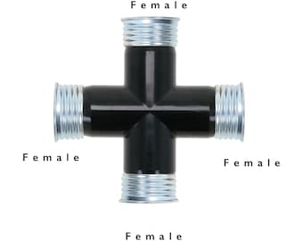 Gas Mask Hose 4 Way Cross Connector (Various Options)