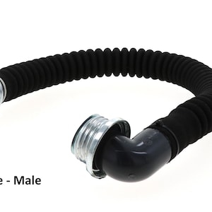 Mangueira de máscara de gás em ângulo reto