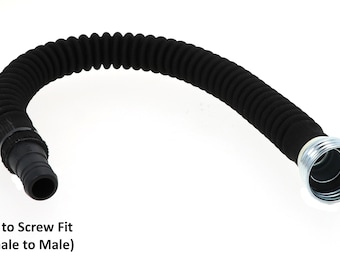 Push to Screw Fit Gas Mask Hose