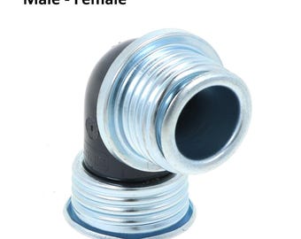 Right Angled Gas Mask Connector (Screw Fit)