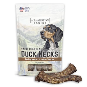 Duck Necks Natural Single Ingredient Chewy Digestible Low-Fat Dehydrated Dog Treats for Training, Rewarding, Teeth Cleaning image 1
