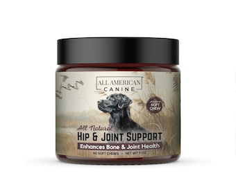 Hip and Joint Support Chews for Dogs - Reduce Painful Inflammation with Glucosamine & Chondroitin Joint Flexibility and Mobility - 12oz