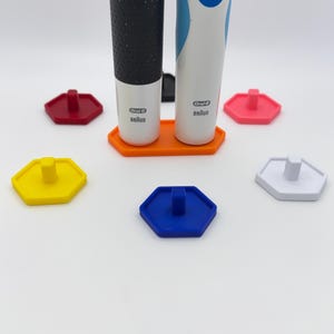 Toothbrush Holder Hexagon/Oral-B Electric Toothbrush Stand Toothbrush Holder with drip tray/Family Size Toothbrush Holder
