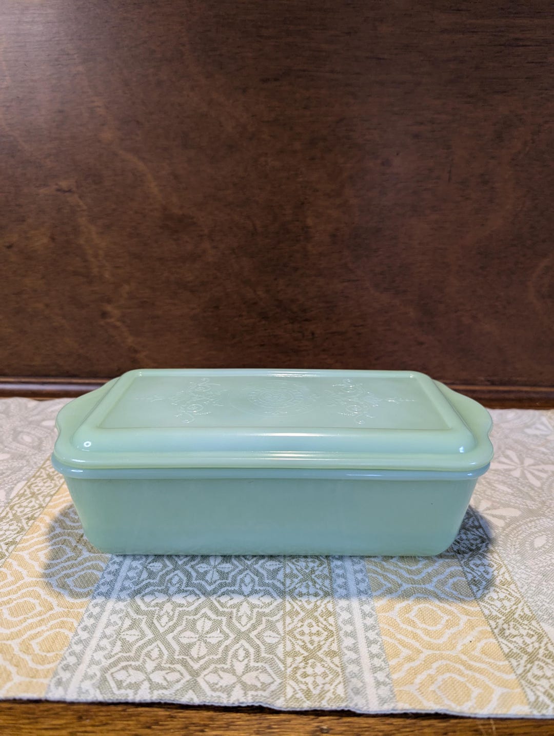 Vintage Fire King Jadeite Philbe Refrigerator Dish | Made in the USA ...