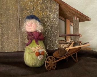 Ms. Hattie, A Very Harmonious Gal Needle Felt Wool Soft Sculpture