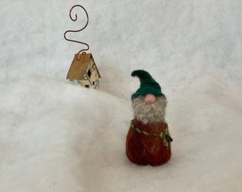 A Gnome For All Seasons Needle Felt Wool Home Decor