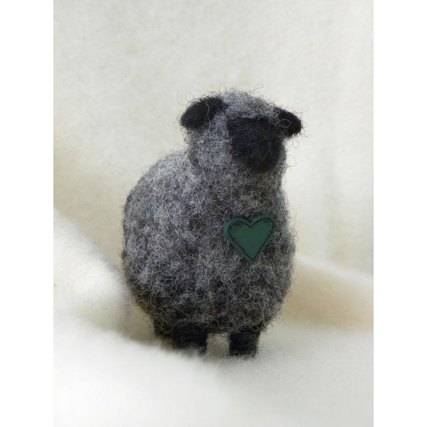 Baa Baa Black Sheep Needle Felt Toy or Country Home Decor