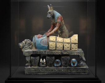 Ancient Egyptian Anubis Statue Guardian of the Dead Rare Pharaonic Antiquities