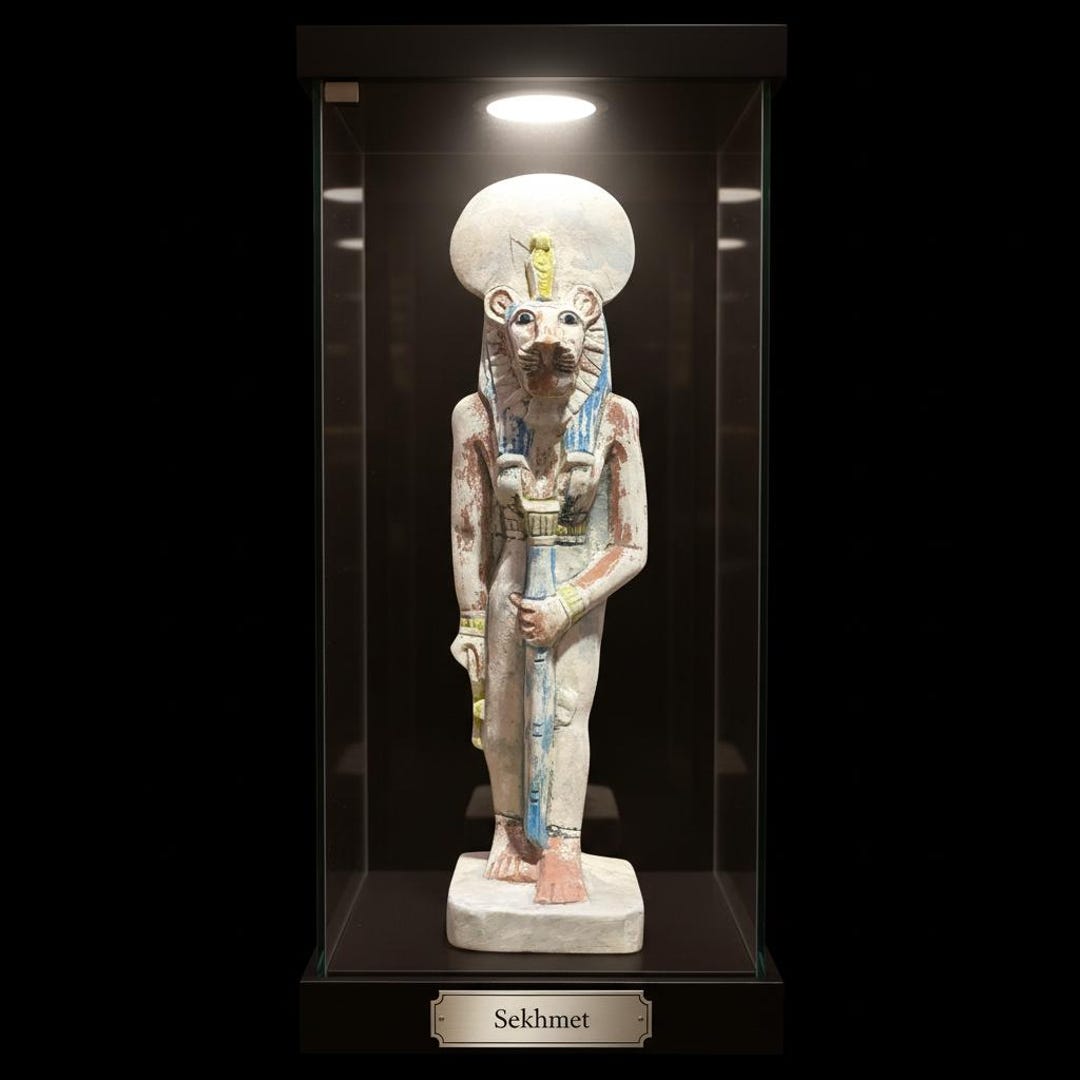 Ancient Egyptian Sekhmet Statue Lioness Goddess of Power and Protection ...