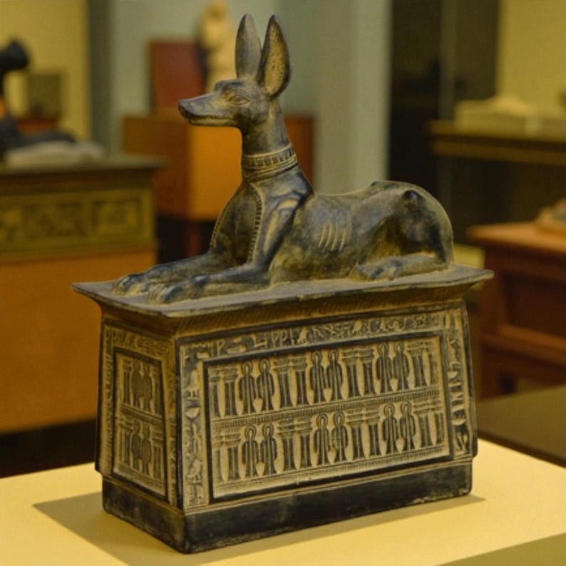 Ancient Egyptian Anubis Box: God of the Underworld & Protector of ...