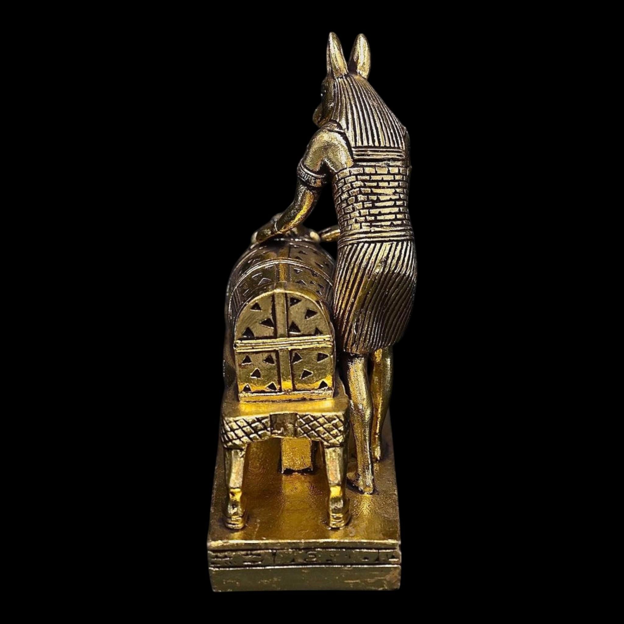 Ancient Egyptian Anubis Statue the Divine Guardian of the Afterlife and ...