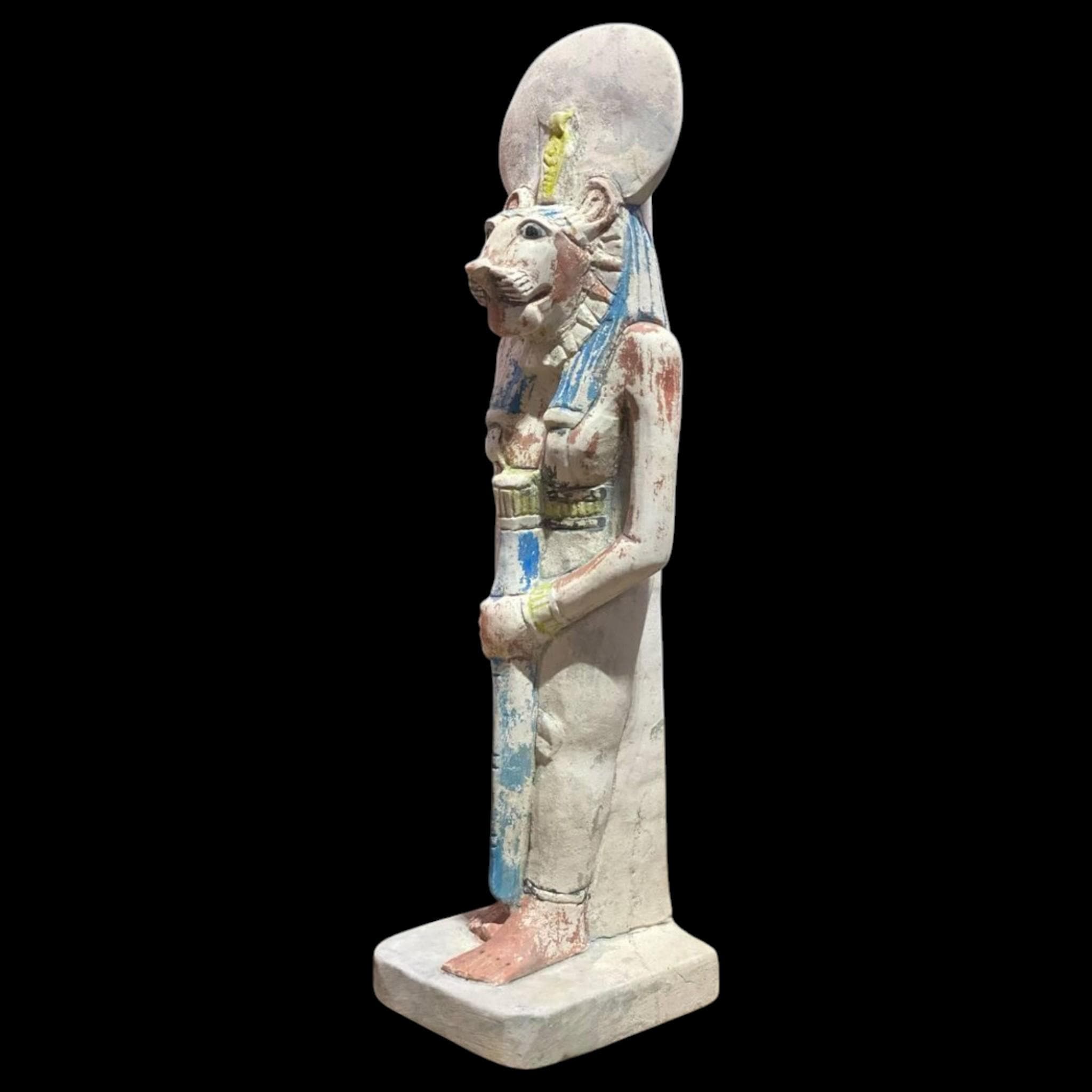 Ancient Egyptian Sekhmet Statue Lioness Goddess of Power and Protection ...