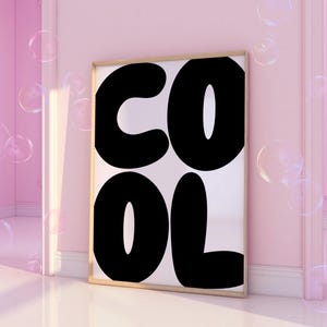 Coole muurkunstafdruk, esthetische muurafdruk, grote afdrukbare kunst, retroposters, digitale downloadafdrukken, retro wanddecoratie, kunst aan de muur