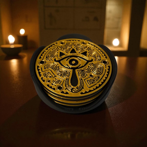 Conjunto de 4 porta-copos inspirados em Zelda