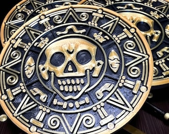 Aztec gold coin coasters 4-piece set