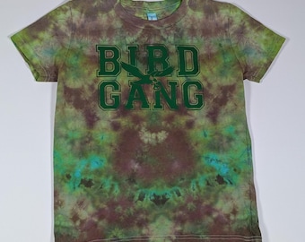Kids Small Philadelphia Eagles Ice Dye T-Shirt | Scrunch Design| Bird Gang | Eagles Fan Gift