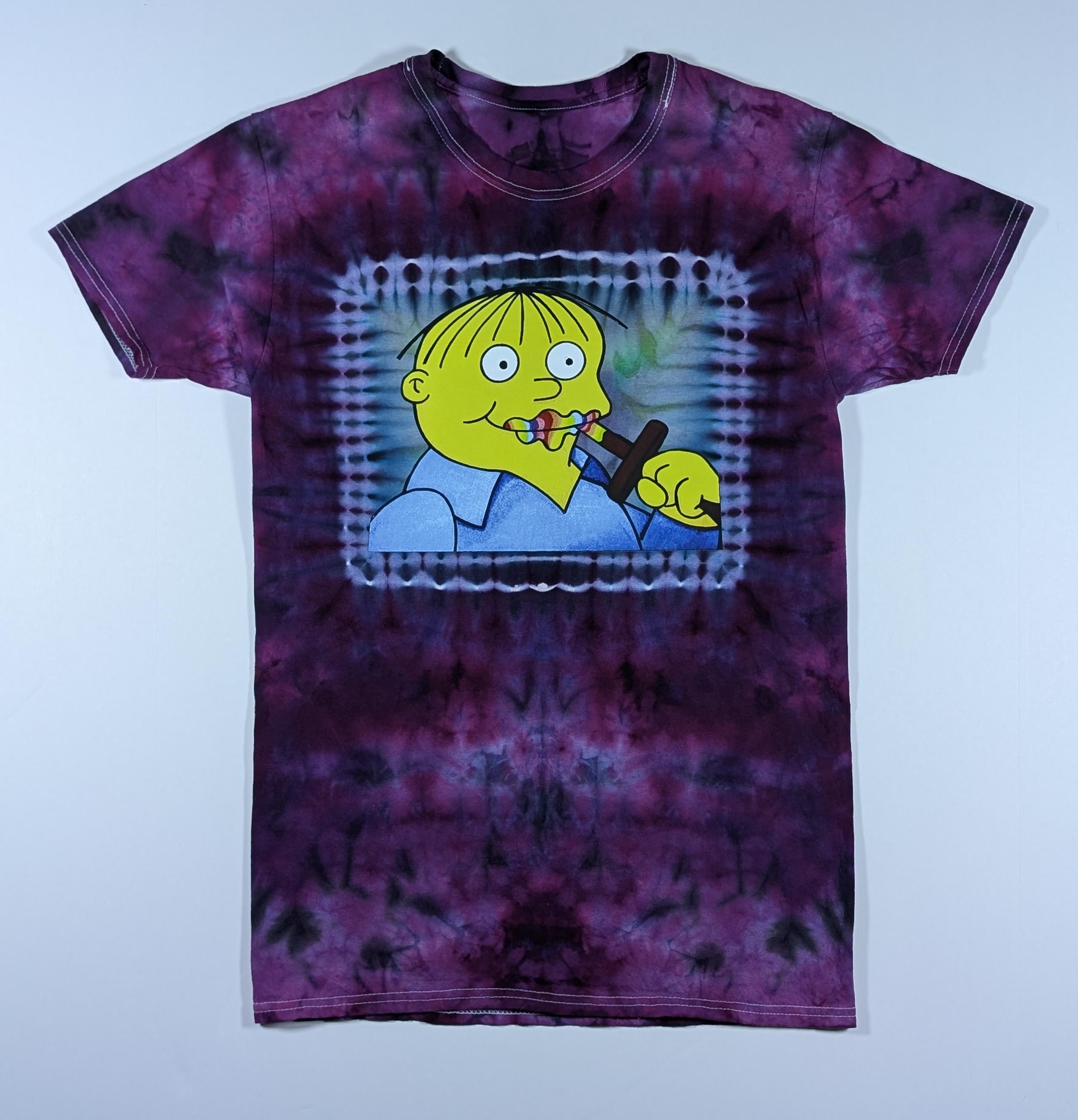 tie dye simpsons shirt